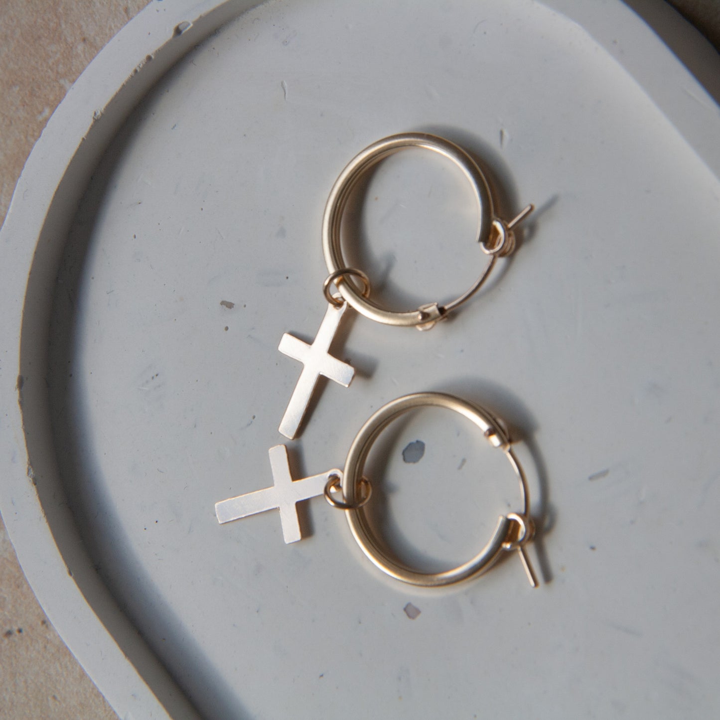 Golden Cross Charm