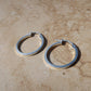 Sterling Silver classic tube hoops
