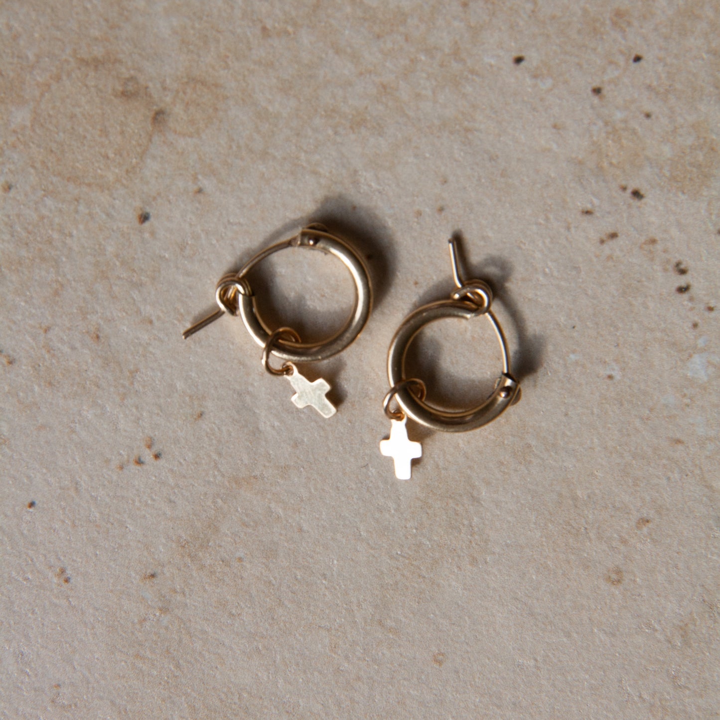 Little Golden Cross Charm