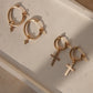 Little Golden Cross Earrings