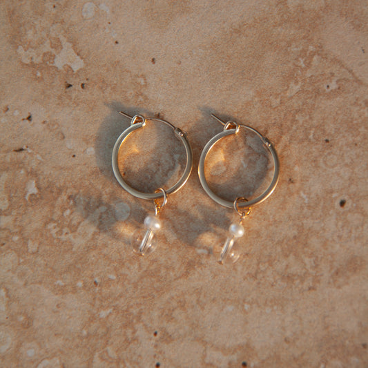 Clear Quartz (April Birthstone) Earrings